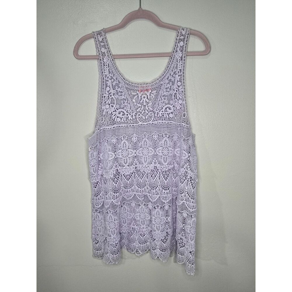 Intimately Free People Lavender Lace Knit Top Small